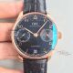 Knockoff IWC Portugieser Rose Gold Black Dial Leather Strap Mens Watches (8)_th.jpg